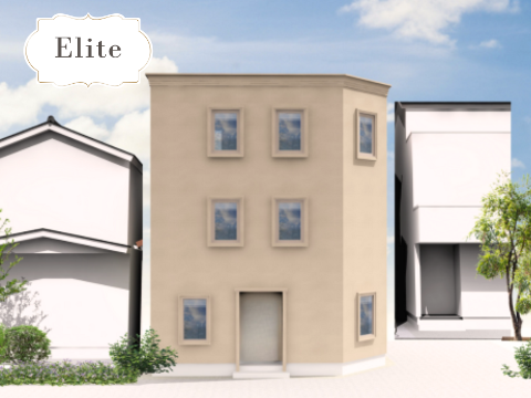 【新築】パリのアパルトマンstyle3階建て #ヘリンボーン #狭小地