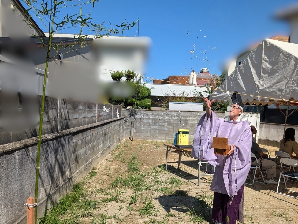 地鎮祭を行いました。