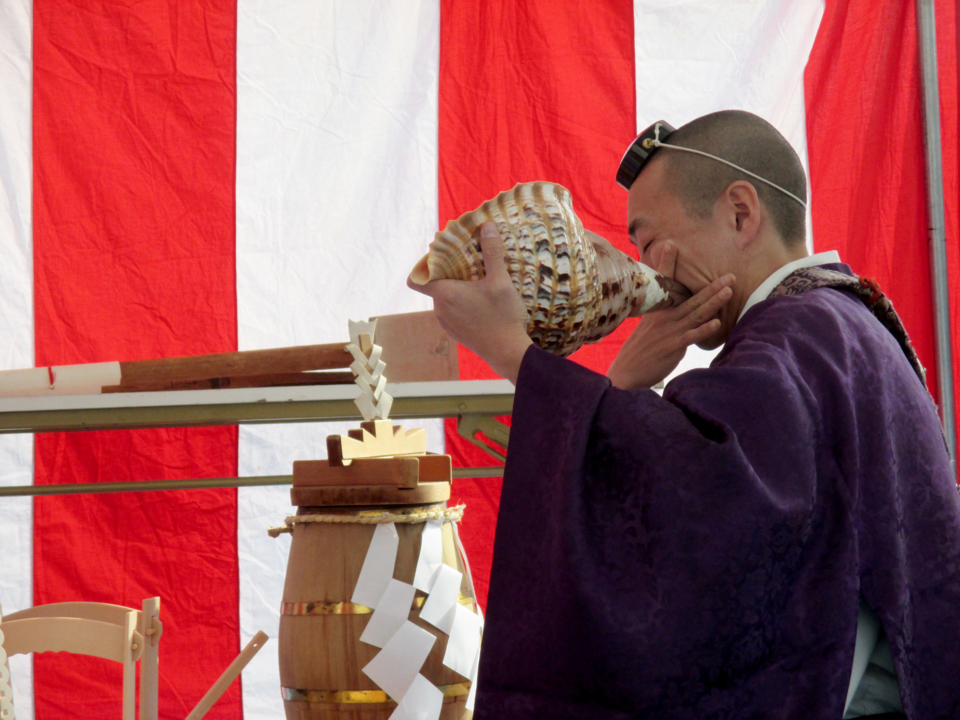 法螺貝！の地鎮祭