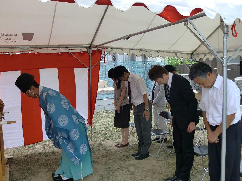 暑い中、地鎮祭お疲れ様でした！