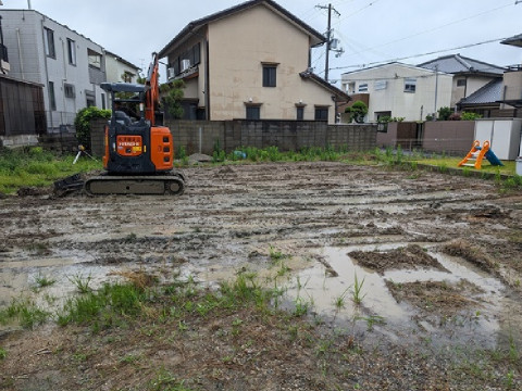 基礎工事着工